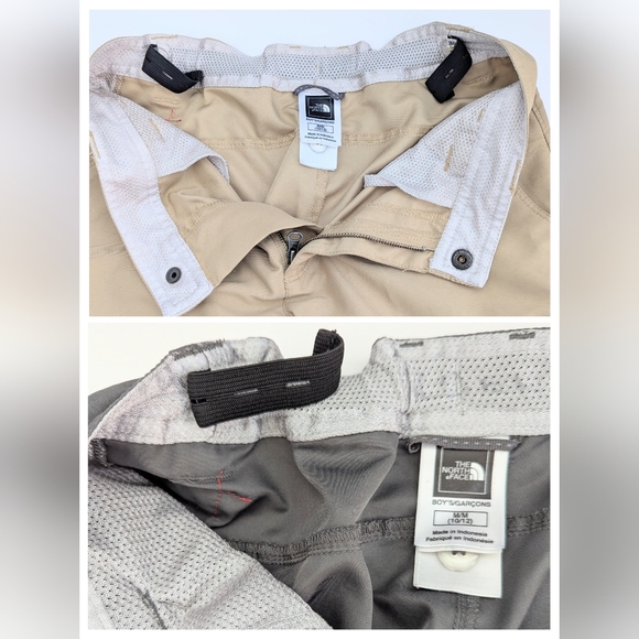 2 Pair of North Face Kids' (Medium/10-12) Nylon Cargo Shorts w/Adjustable Waist - Picture 2 of 8